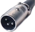 XLR 3-pin connector for microphones and studio audio