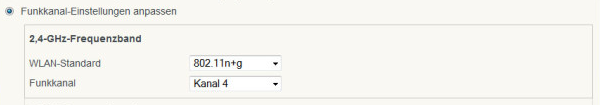 Wi-Fi standards in FritzBox